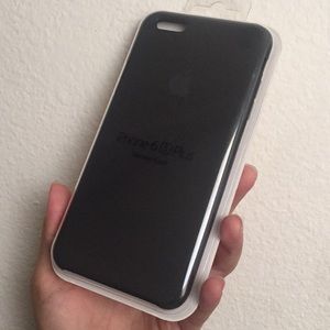 Apple iPhone 6sPlus Black Silicone Case